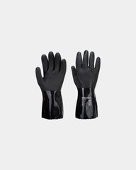 Gant chimie PVC ESD à personnaliser - Noir-Bleu Ciel