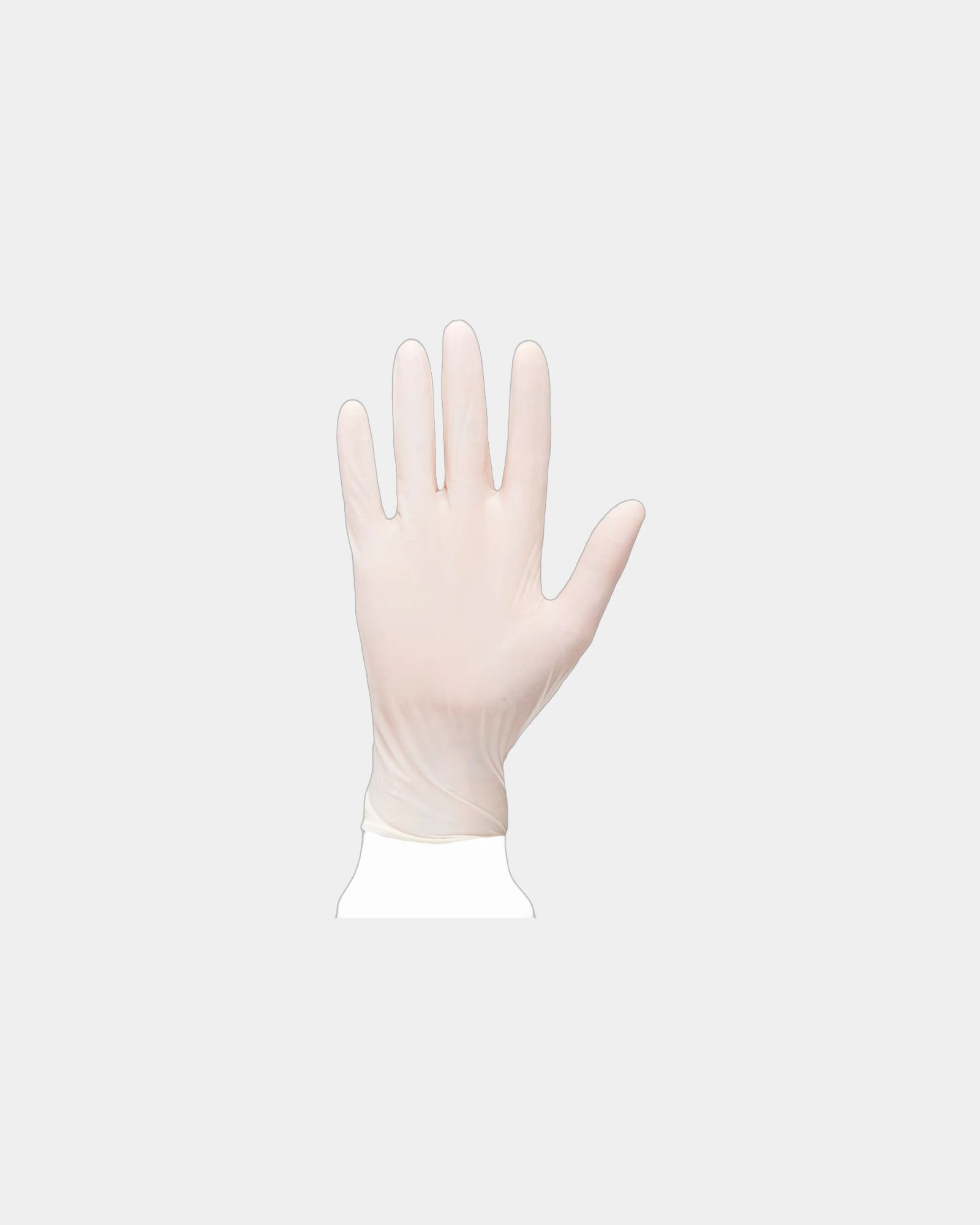 Gants latex naturel à personnaliser - Blanc