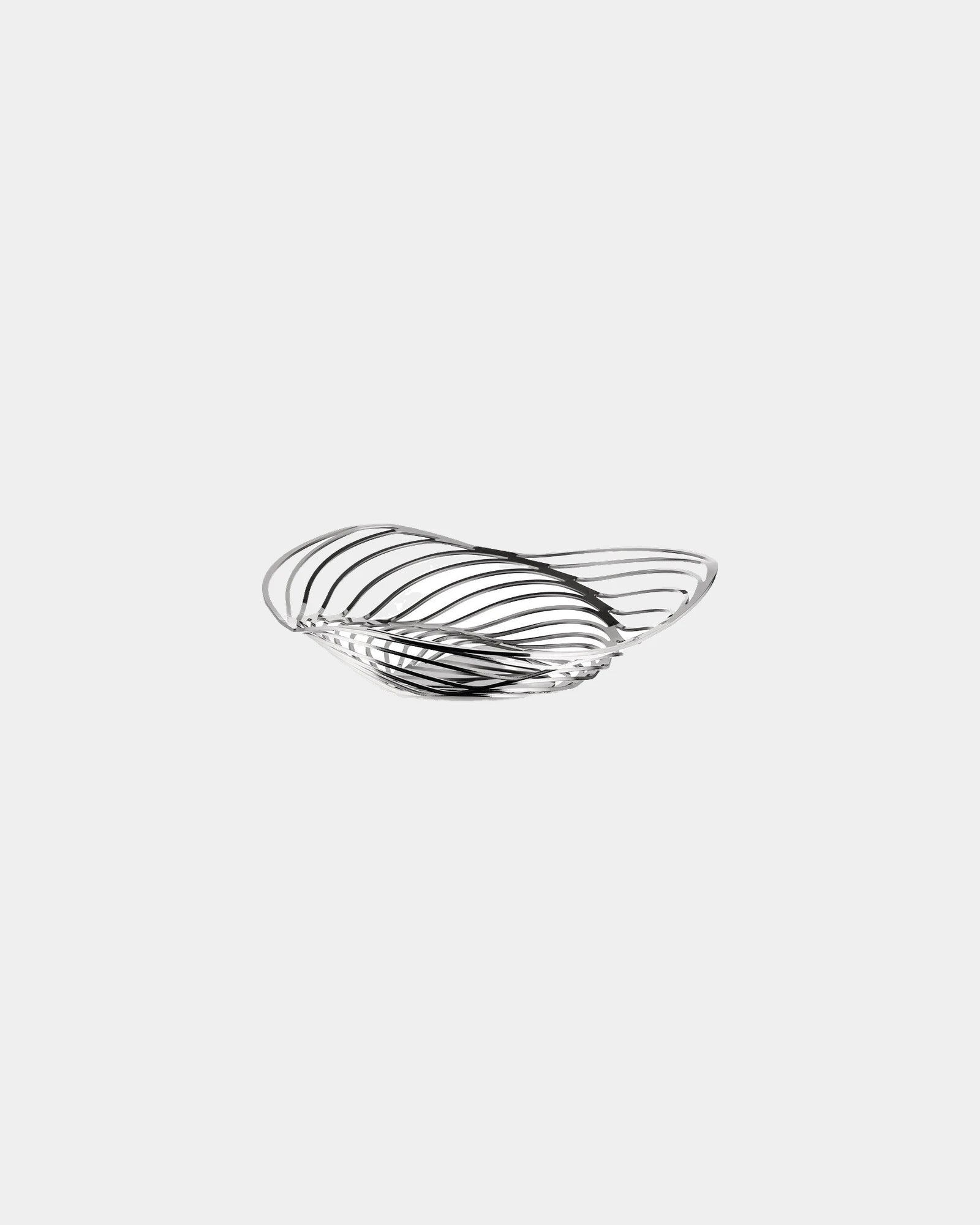 Corbeille acier inoxydable Alessi Trinity à personnaliser - Gray