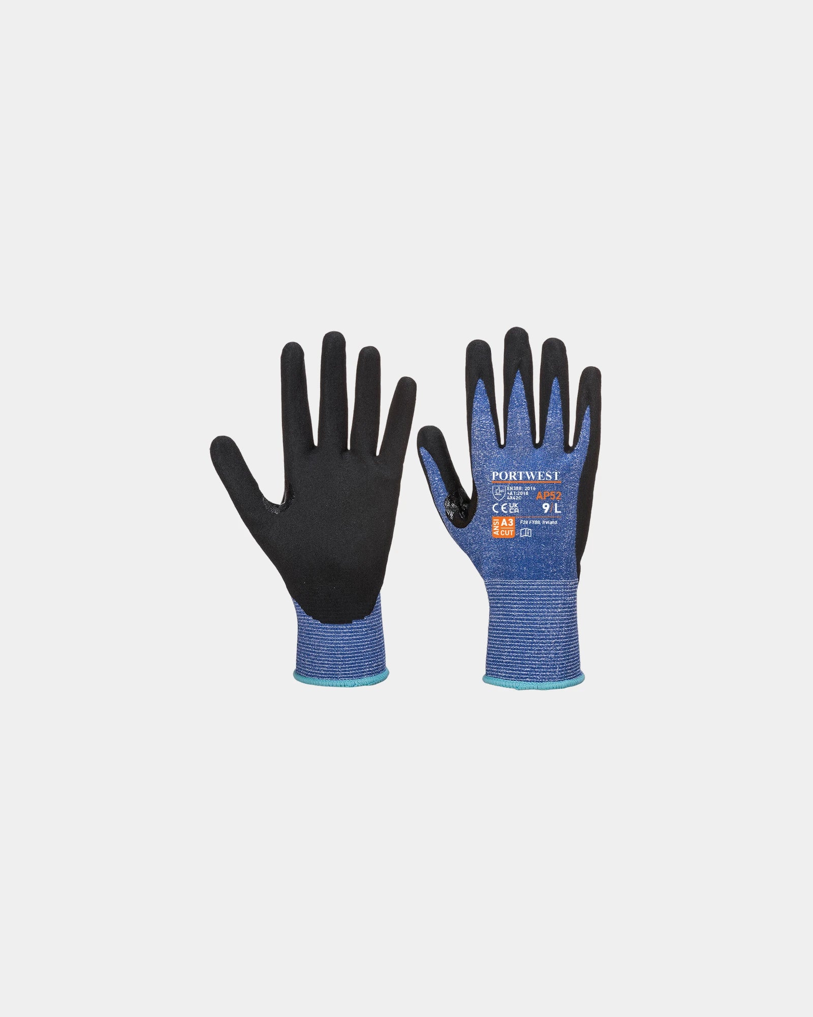 Gant coupure C HPPE à personnaliser - Bleu-Noir