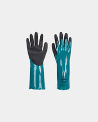 Gant nitrile sablé Sandy Grip Lite à personnaliser - Bleu-Noir