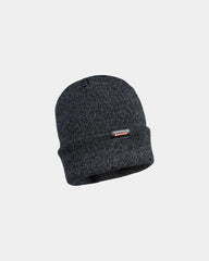 Bonnet tricot réfléchissant doublé Insulatex à personnaliser - Noir-Bleu Ciel