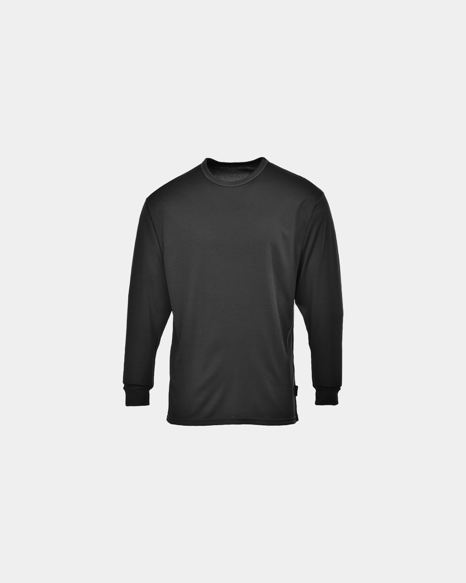 T-shirt ML thermique baselayer à personnaliser - Noir-Bleu Ciel