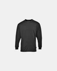 T-shirt ML thermique baselayer à personnaliser - Noir-Bleu Ciel