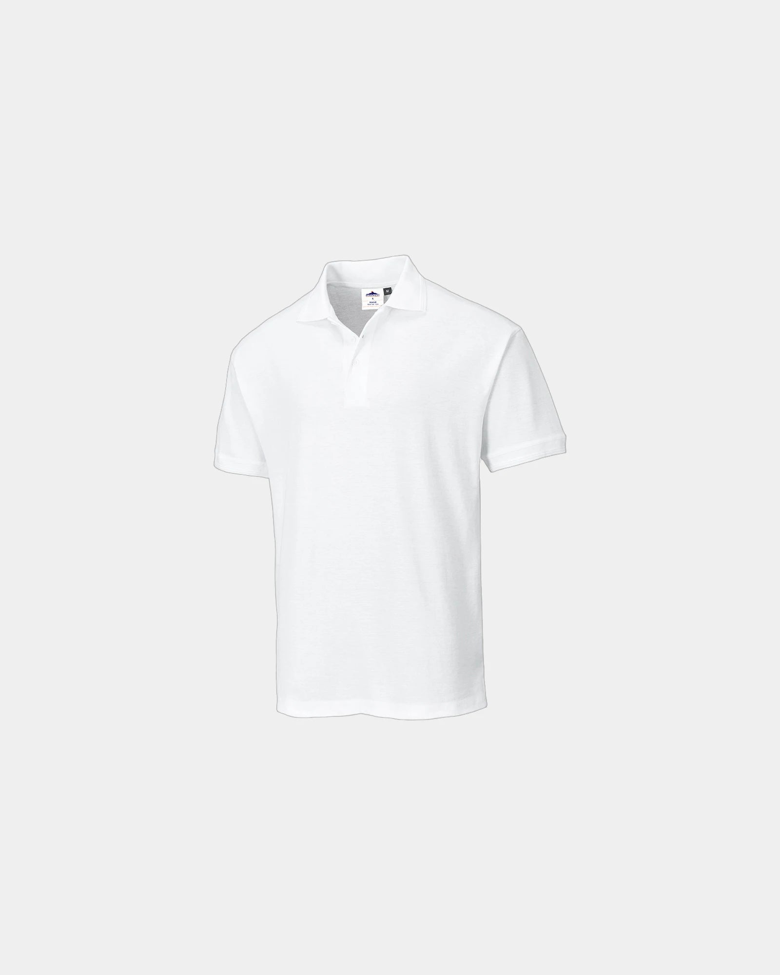 Polo maille piqué polyester à personnaliser - Blanc