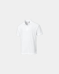 Polo maille piqué polyester à personnaliser - Blanc