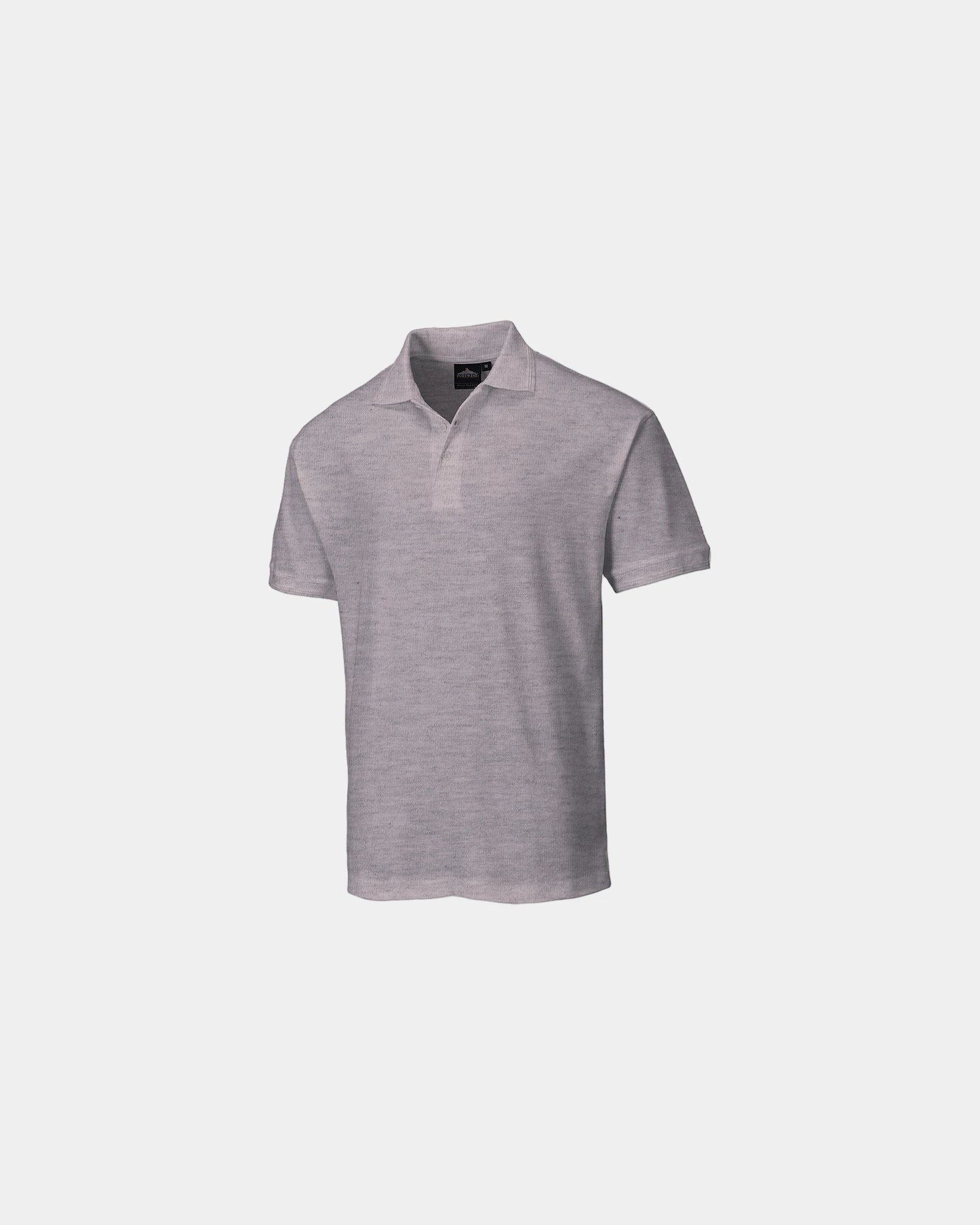 Polo maille piqué polyester à personnaliser - Gris Clair Chiné