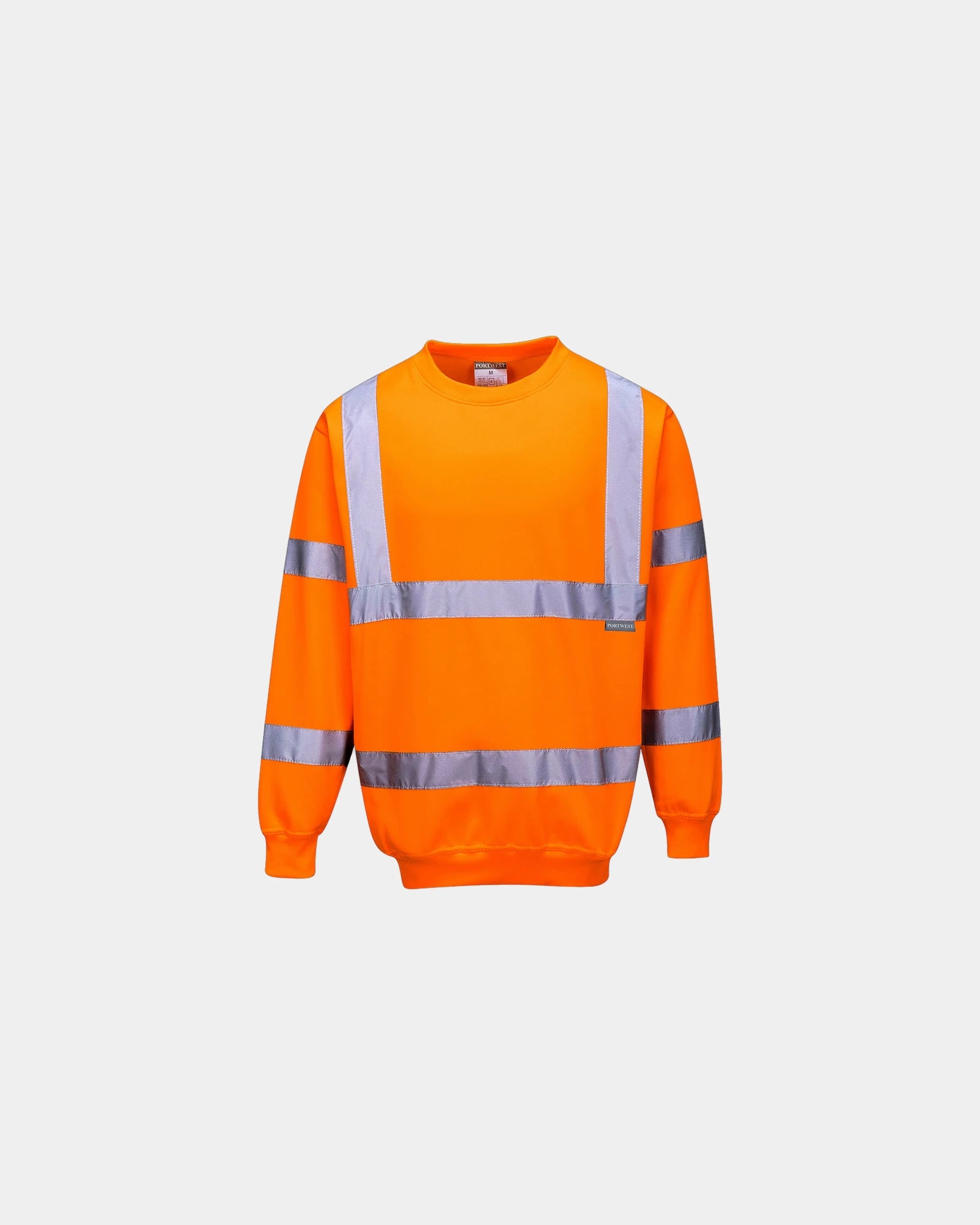 Sweatshirt haute visibilité à personnaliser - Orange