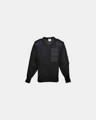 Pull acrylique avec renforts à personnaliser - Noir-Bleu Ciel