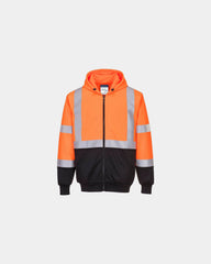 Sweat à capuche bicolore à personnaliser - Orange
