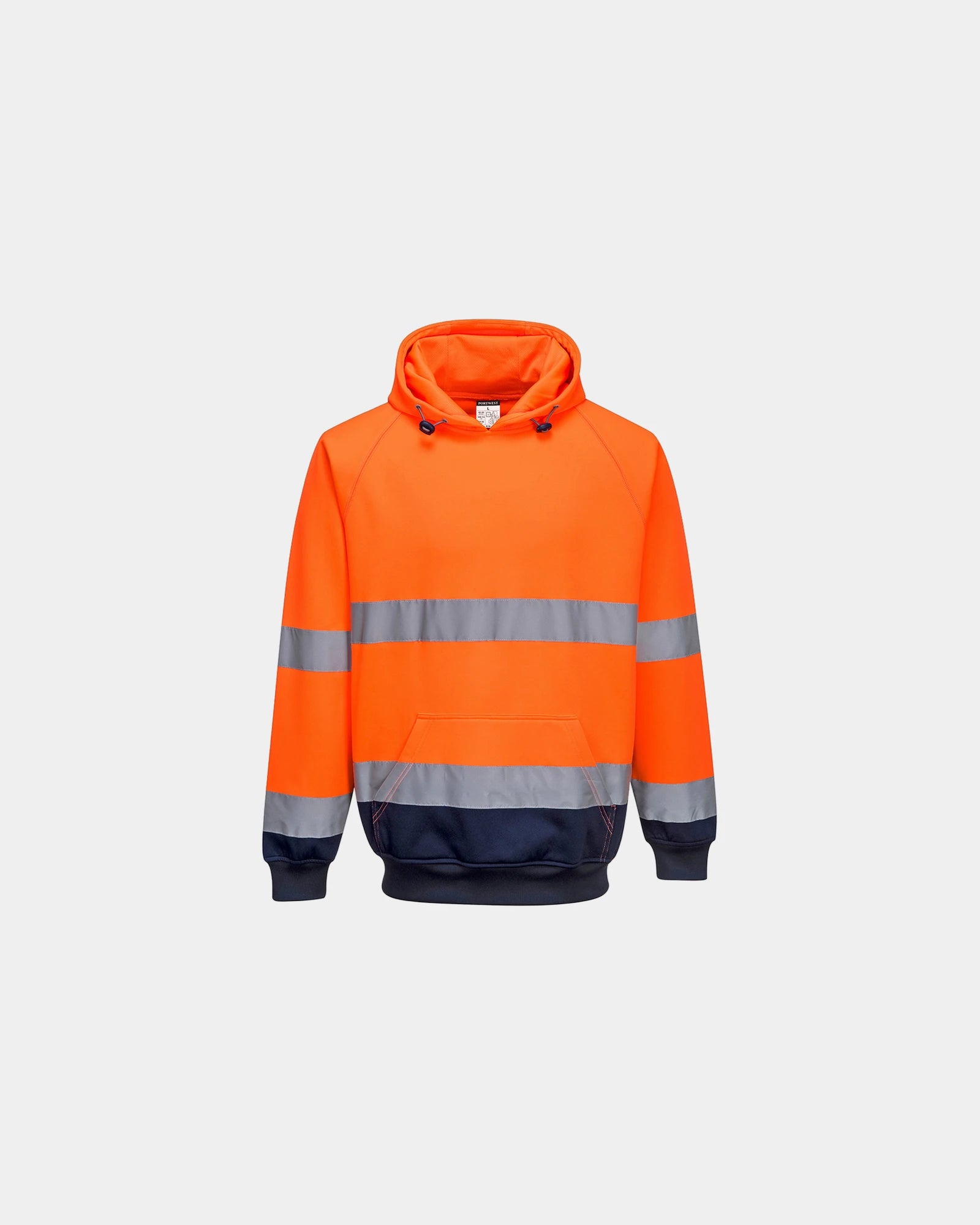 Sweat à capuche bicolore à personnaliser - Orange