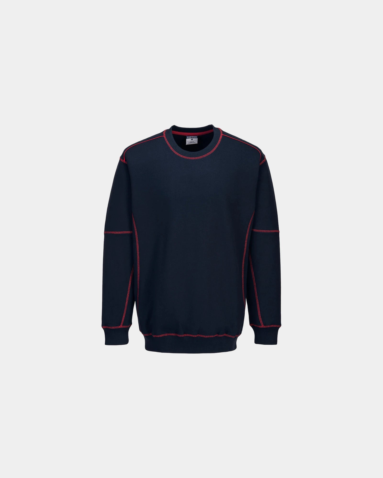 Sweat-shirt bicolore 65% polyester à personnaliser - Orange