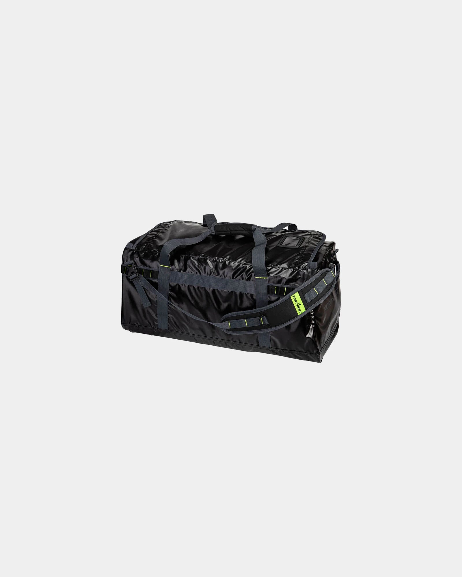 Sac de sport imperméable PW3 70L à personnaliser - Noir-Bleu Ciel