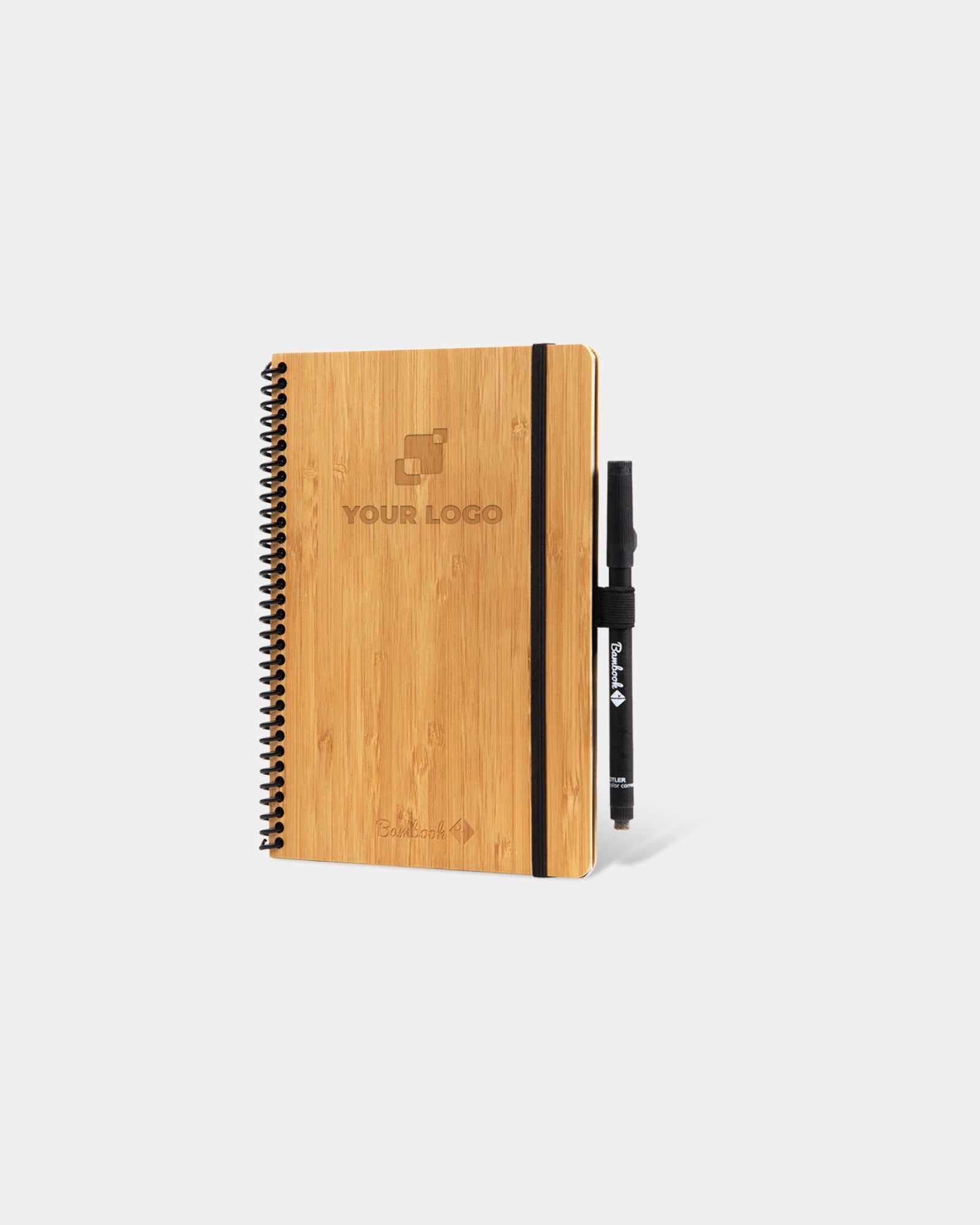 Cahier bambou massif Bambook Classic A6 à personnaliser - Bambou Naturel
