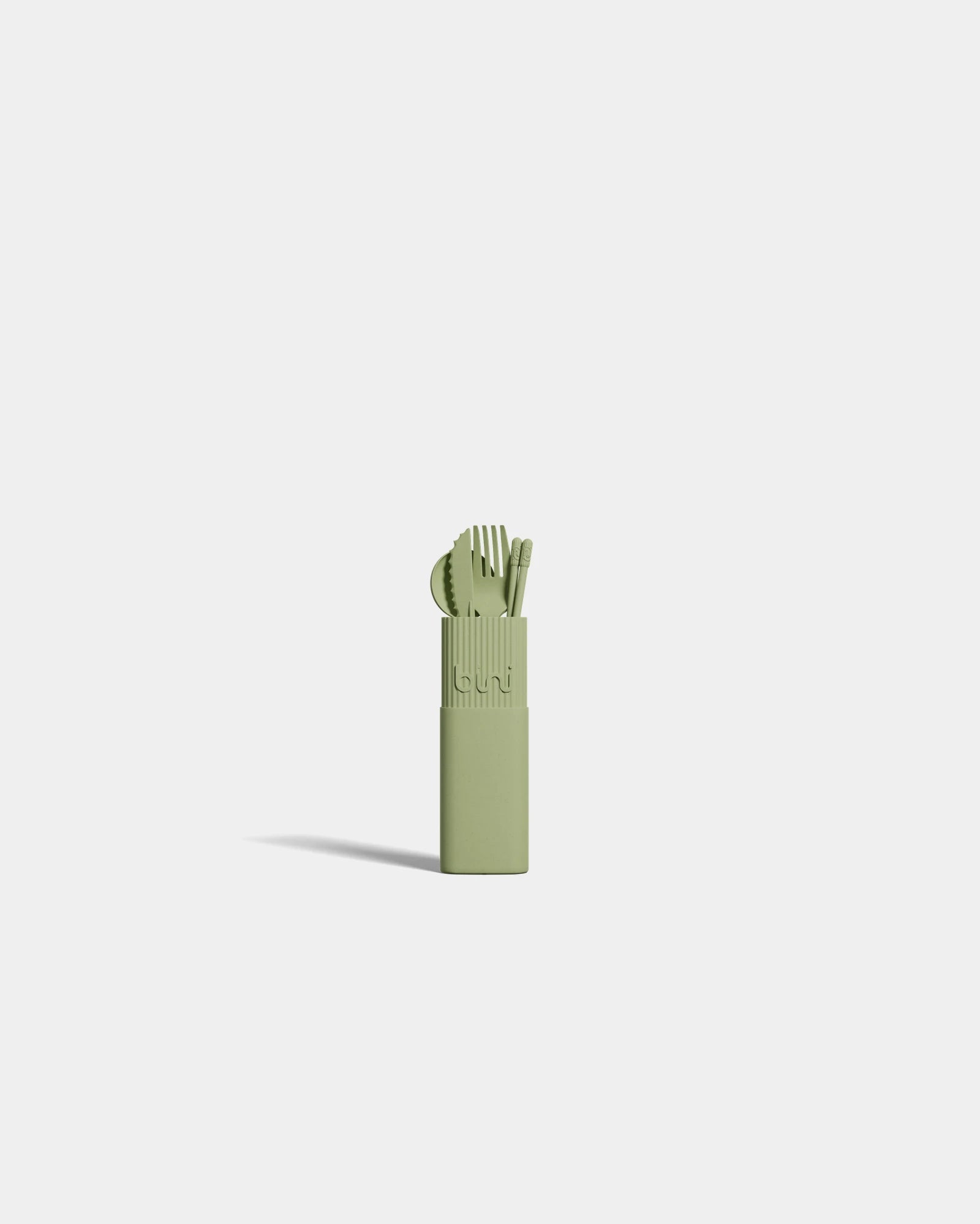 Kit de couverts bio-composite à personnaliser - Vert Olive