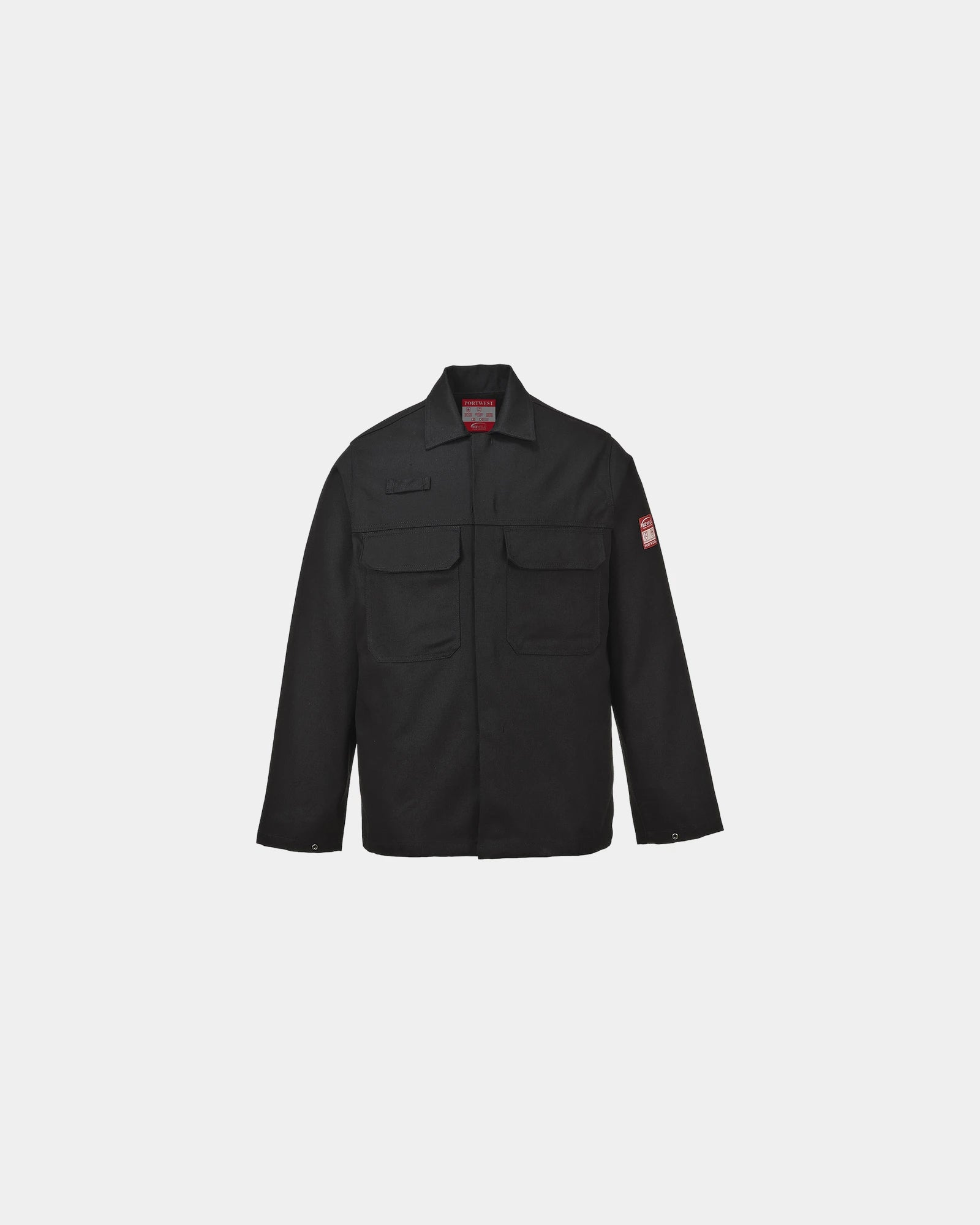 Veste résistante aux flammes Bizweld à personnaliser - Noir-Bleu Ciel