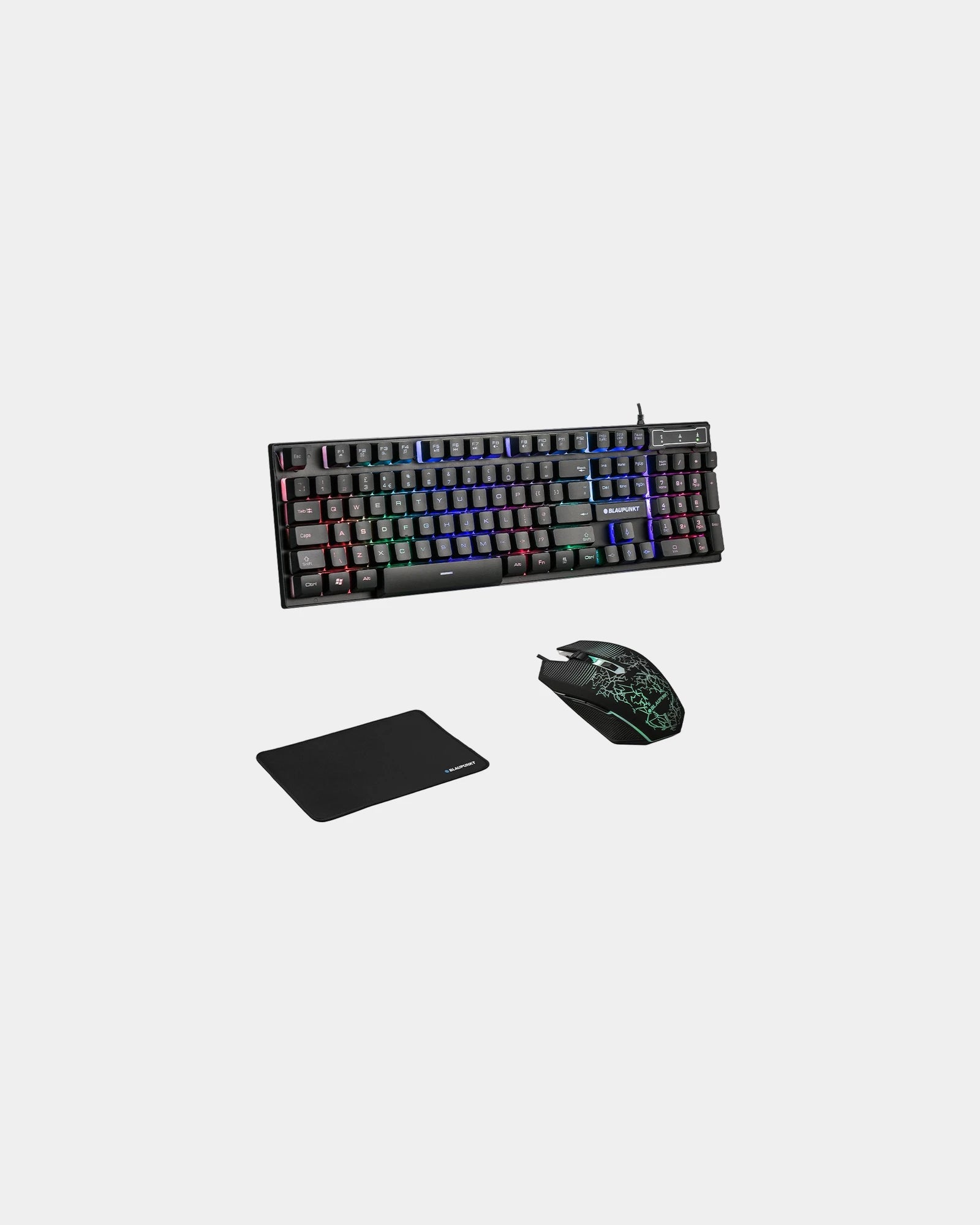 Pack gaming 3 en 1 QWERTY Blaupunkt à personnaliser - Noir