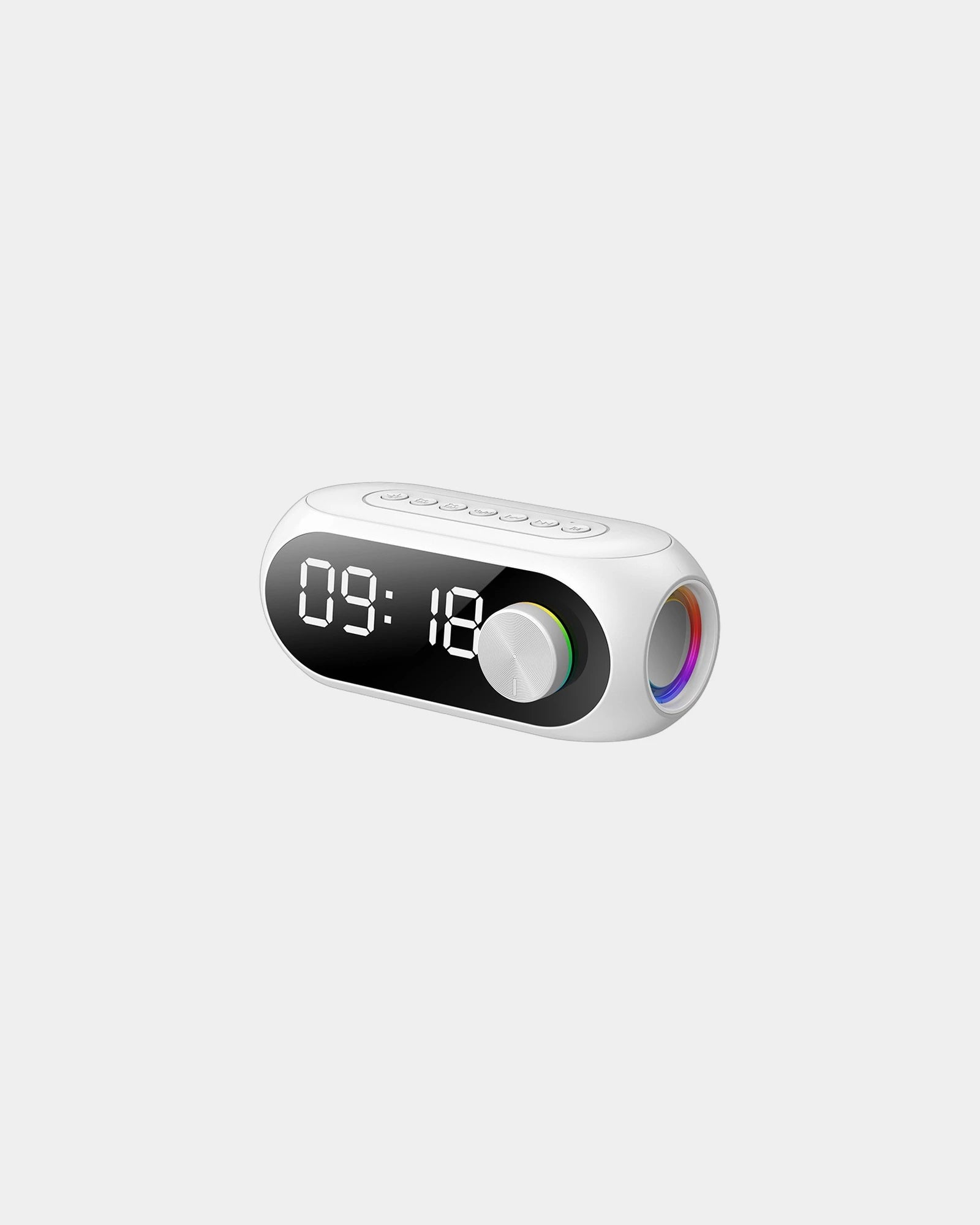 Réveil LED enceinte Bluetooth Blaupunkt à personnaliser - Blanc