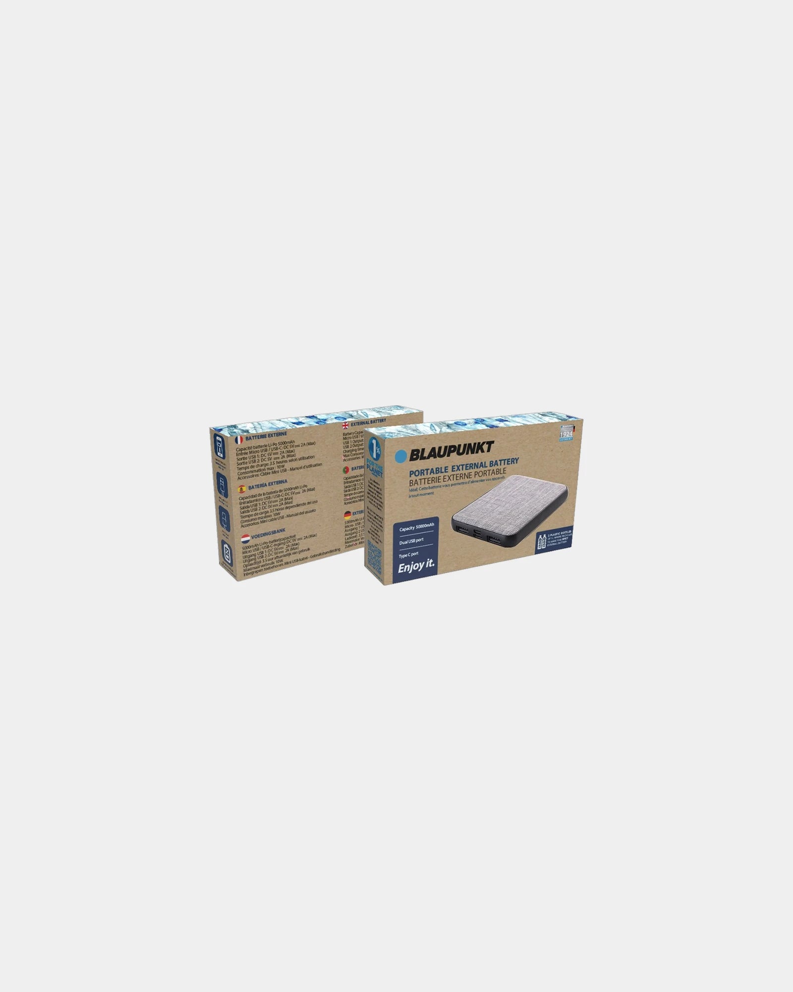 Batterie de secours RPET 5000mAh Blaupunkt à personnaliser - 4