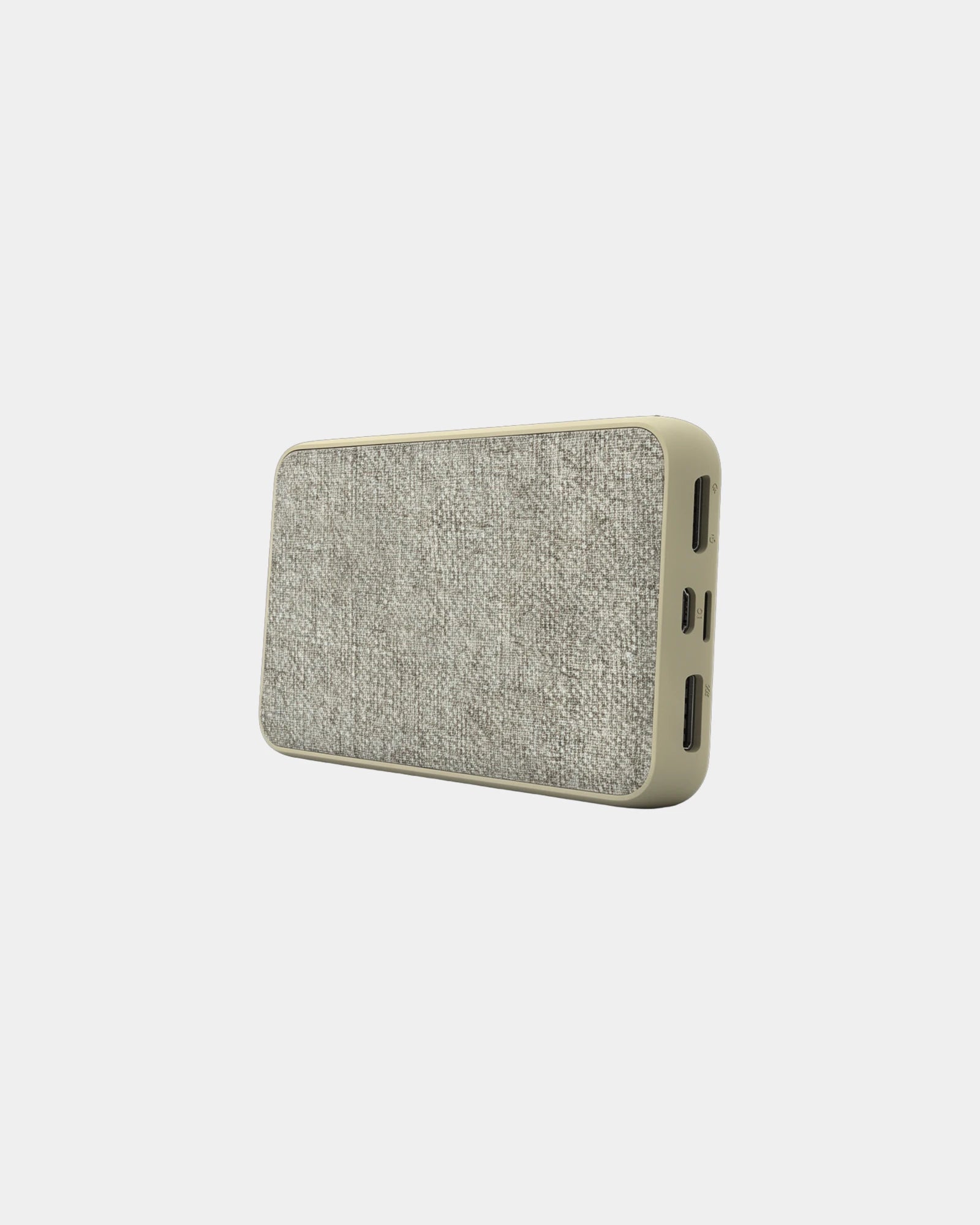 Batterie de secours RPET & chanvre organique 5 000mAh à personnaliser - Beige