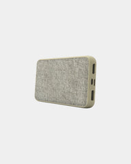 Batterie de secours RPET & chanvre organique 5 000mAh à personnaliser - Beige