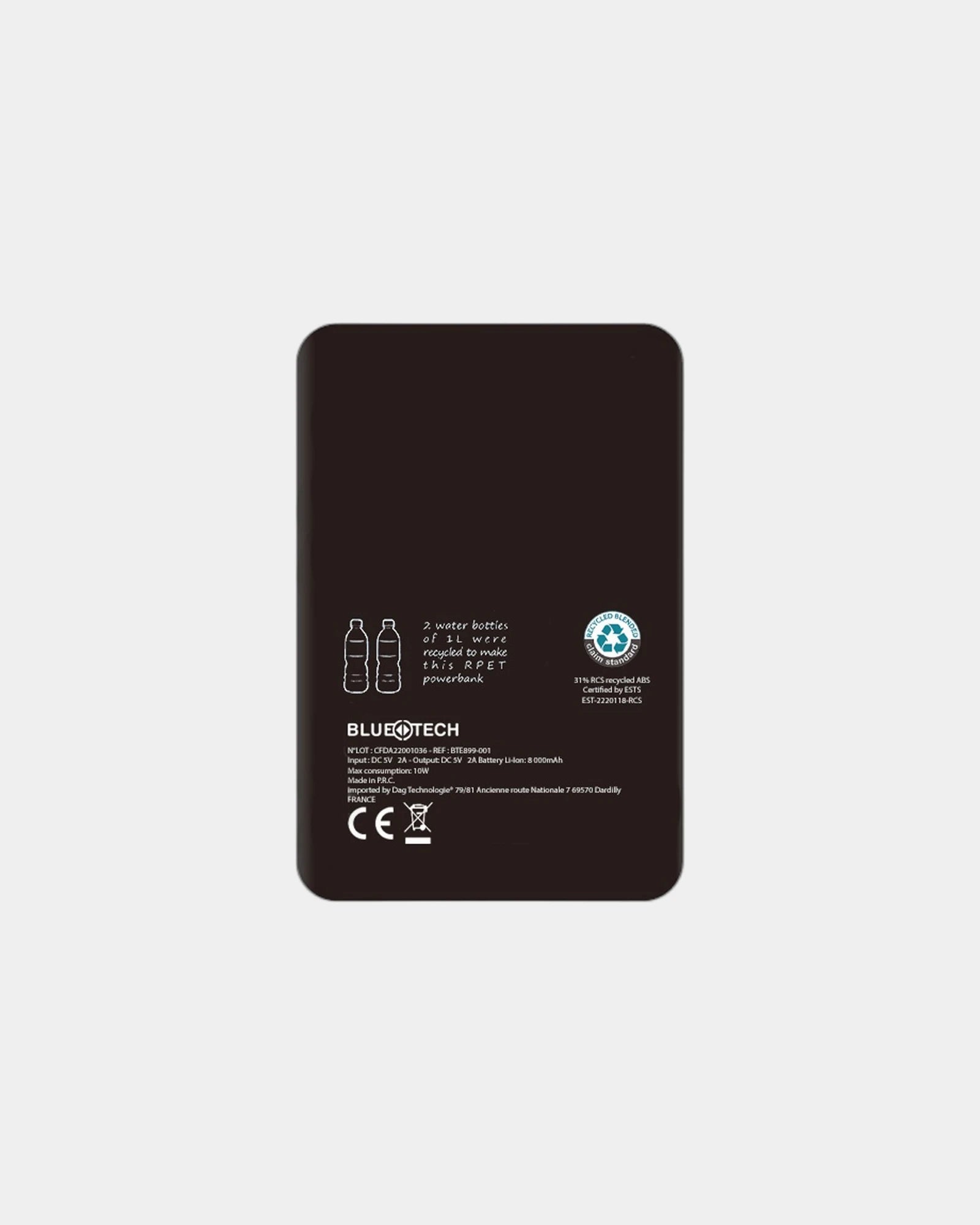 Batterie de secours RPET 5000mAh Bluetech à personnaliser - 3