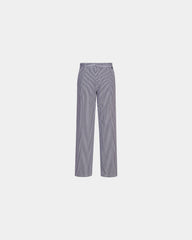 Pantalon de cuisine 100% coton léger Barnet à personnaliser - Echiquier Bleu-Blanc