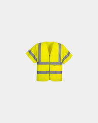 Gilet zippé à demi-manches coton 260 gr/m² à personnaliser - Jaune