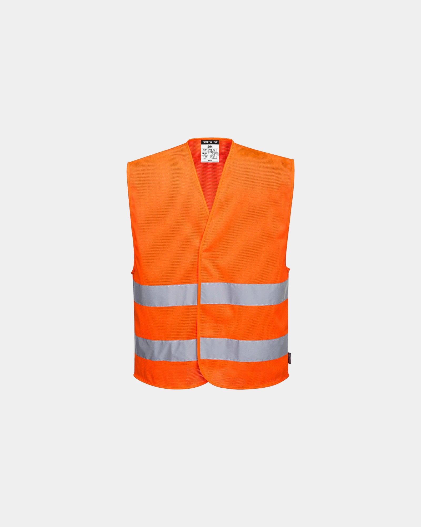 Gilet 2 bandes Hi-Vis MeshAir à personnaliser - Orange
