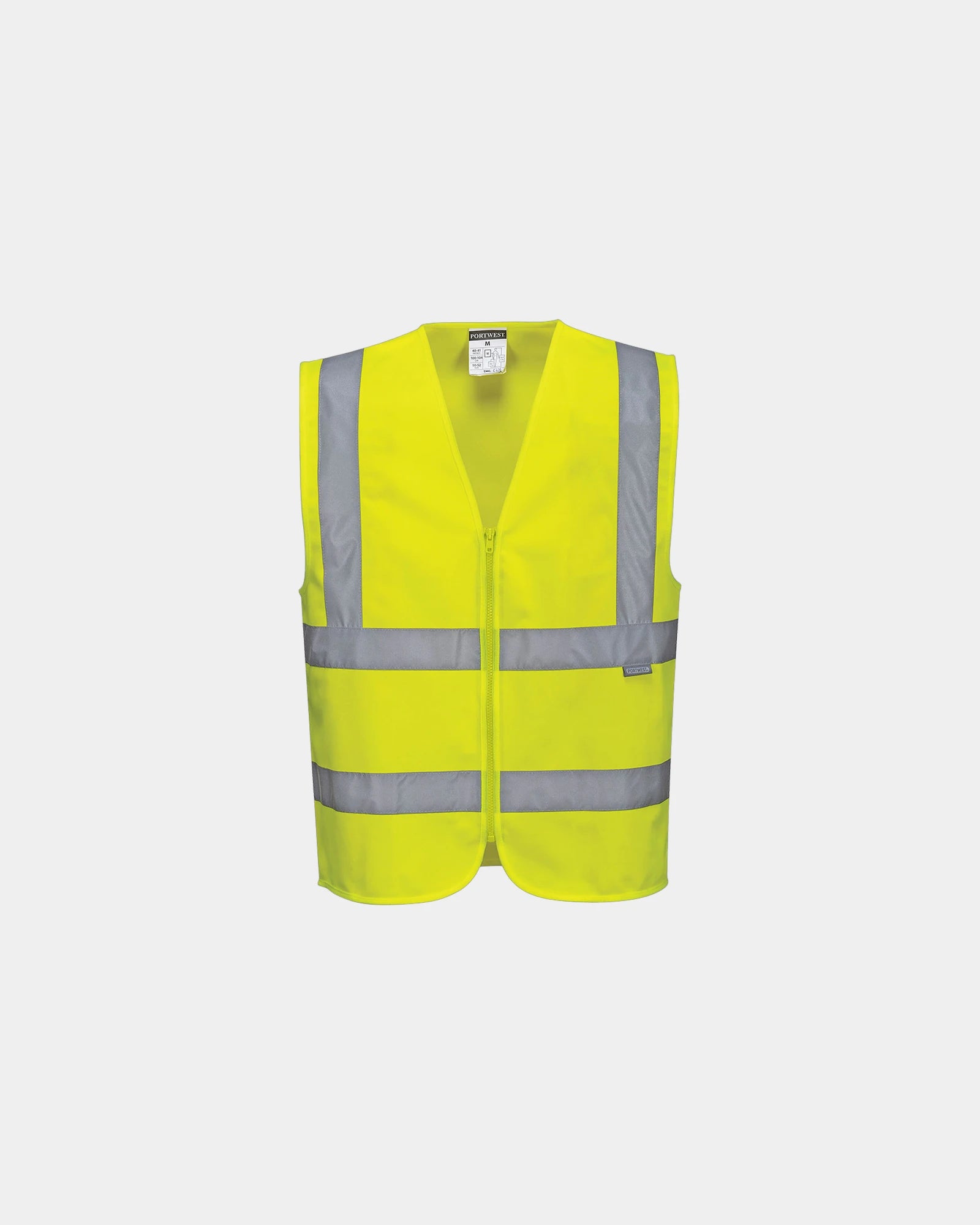 Gilet rétroréfléchissant Zip à personnaliser - Jaune