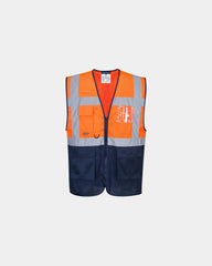 Gilet Executive Hi-Vis à personnaliser - Orange
