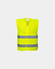 Gilet Hi-Vis respirant à personnaliser - Jaune