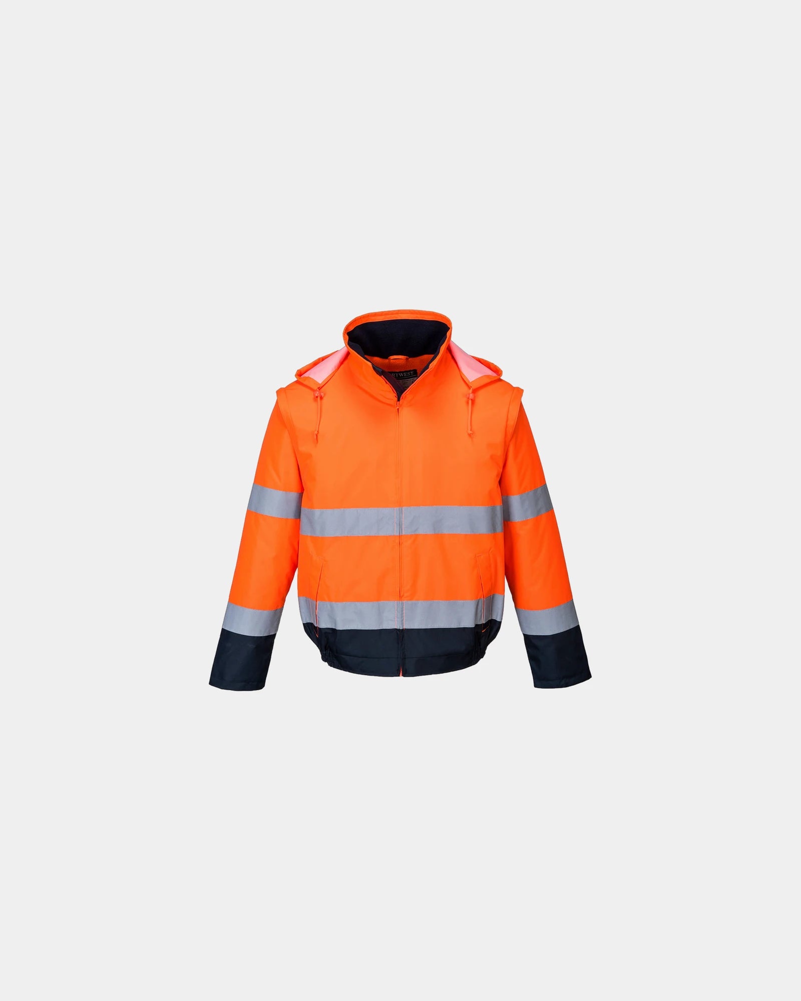 Blouson HV 2-en-1 doublé à personnaliser - Orange