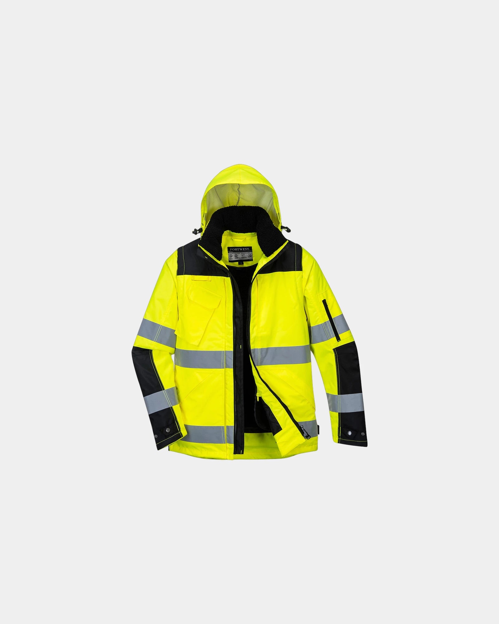 Blouson 3-en-1 Pro Hi-Vis à personnaliser - Jaune-Noir