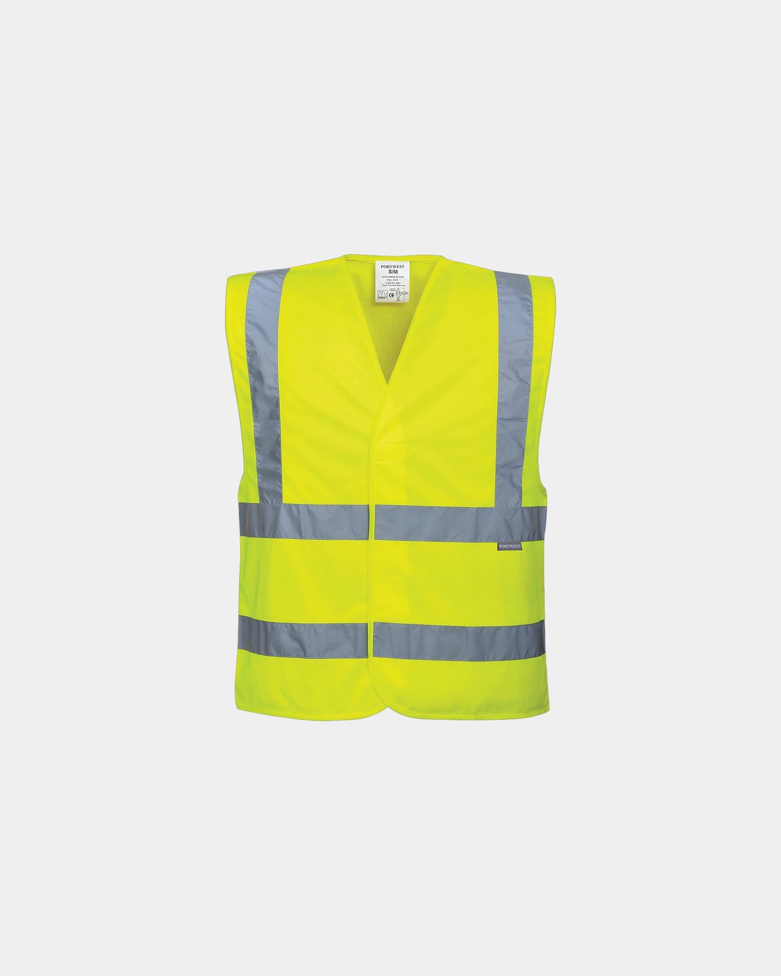 Gilet Hi-Vis Baudrier à personnaliser - Jaune