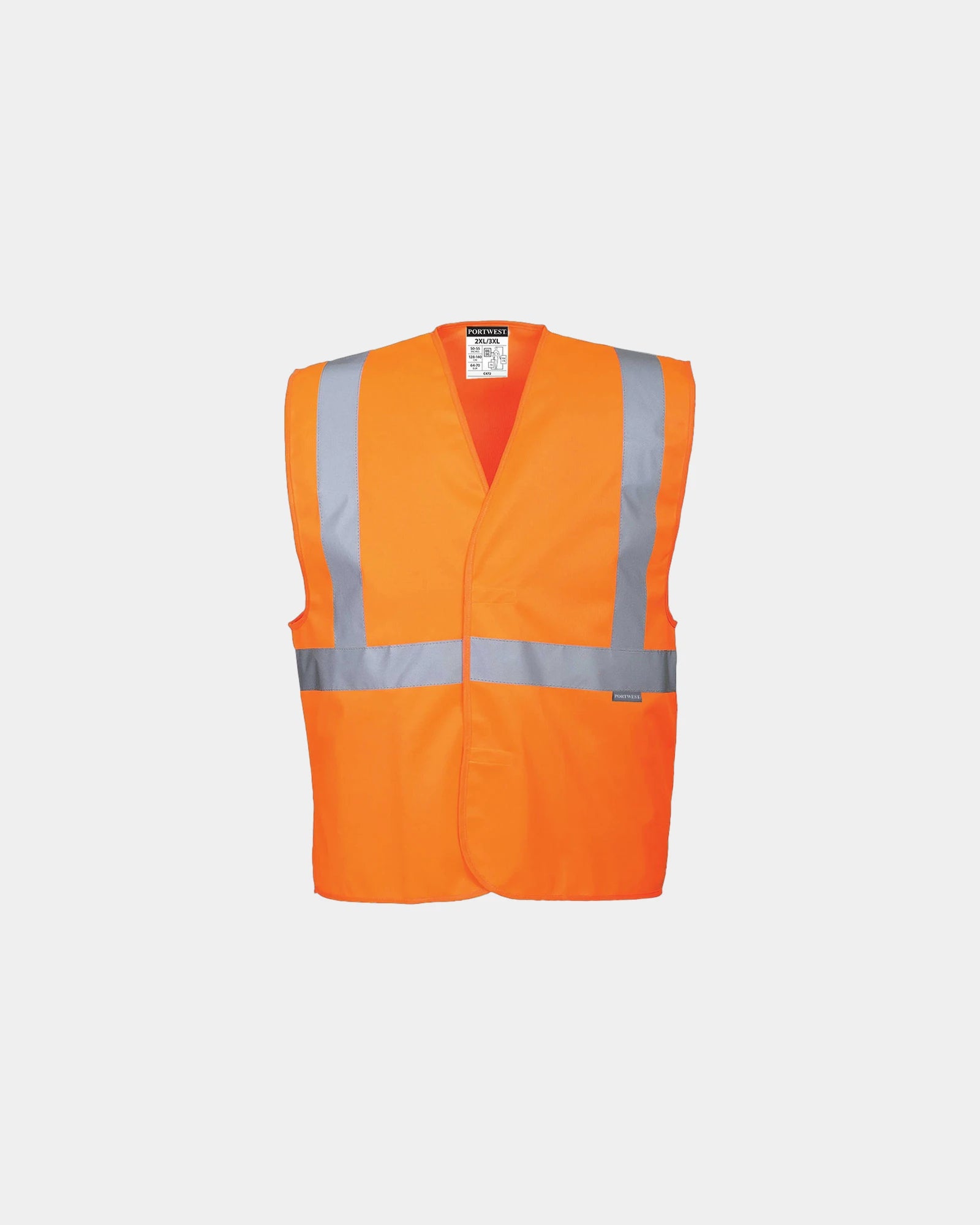 Gilet Hi-Vis baudrier à personnaliser - Orange
