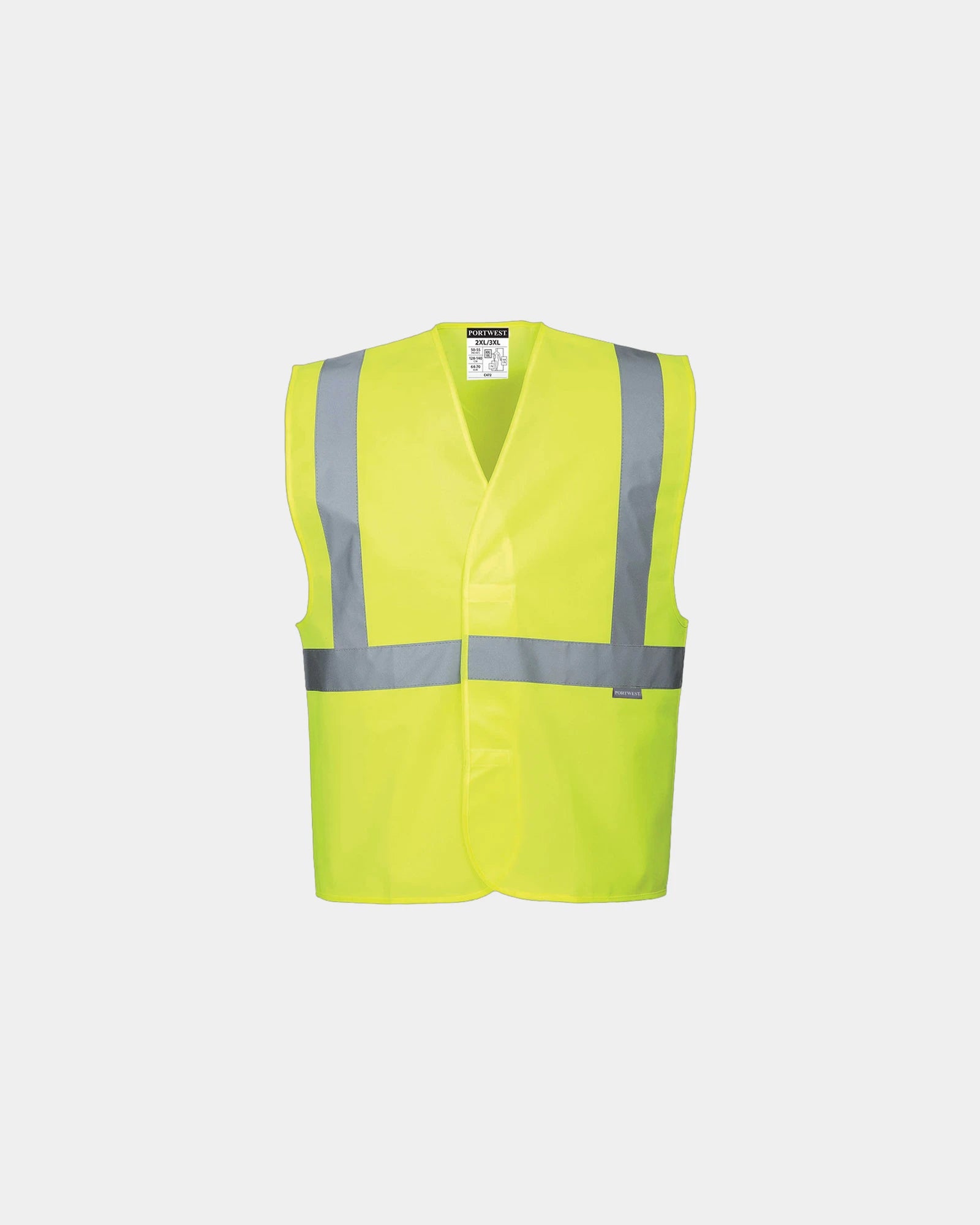 Gilet Hi-Vis baudrier à personnaliser - Jaune