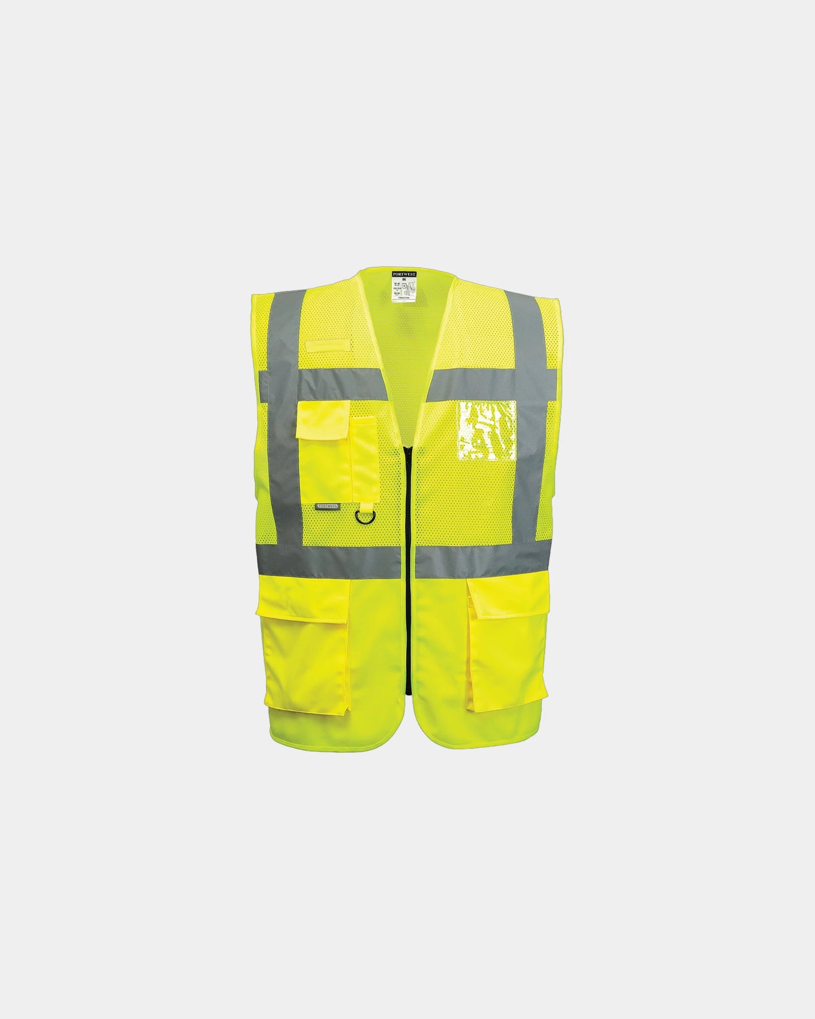 Gilet Executive grillagé à personnaliser - Jaune