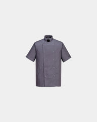 Veste de cuisine légère Cumbria à personnaliser - Gris
