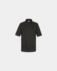Veste de chef polaire Surrey M/C à personnaliser - Noir-Bleu Ciel