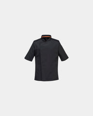 Veste Maille Pro S/S à personnaliser - Noir-Bleu Ciel