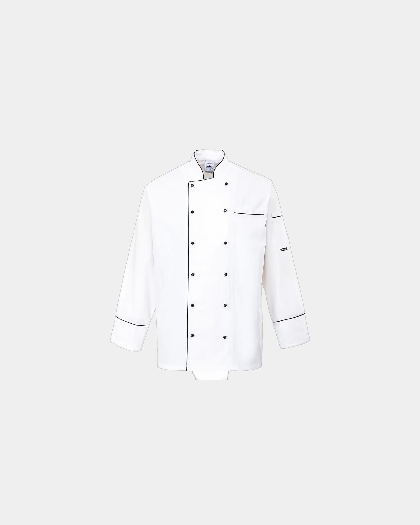 Veste de cuisine coton Cambridge à personnaliser - Blanc