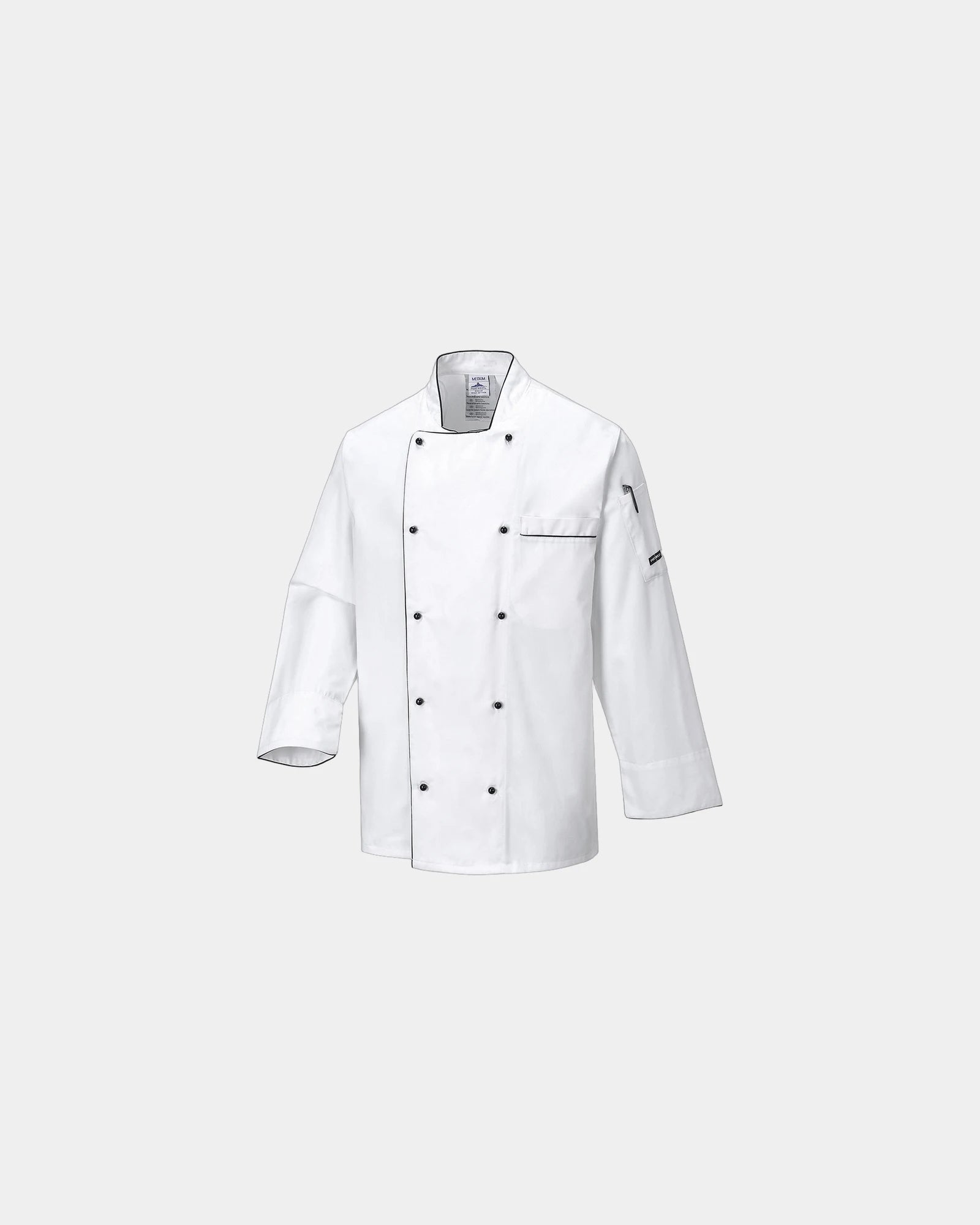 Veste de cuisine 60% coton 40% polyester à personnaliser - Blanc