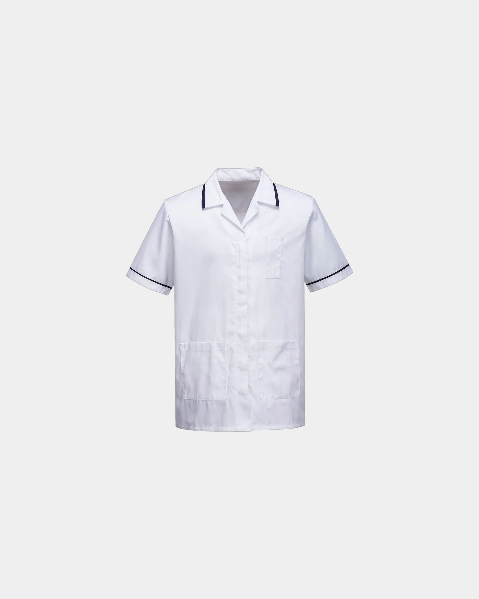 Tunique médicale col incliné à personnaliser - Blanc