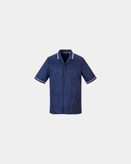 Tunique médicale col incliné à personnaliser - Bleu Marine