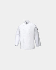 Veste de cuisine Suffolk à personnaliser - Blanc