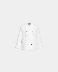 Veste de cuisine polycoton Somerset à personnaliser - Blanc