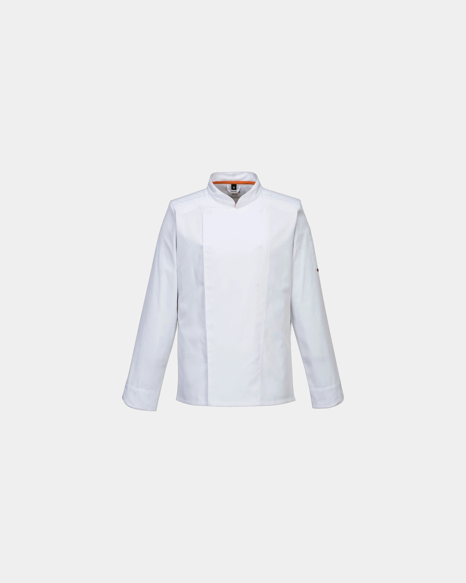 Veste cuisine polyester/coton personnalisable Meshair Pro L/S à personnaliser - Blanc