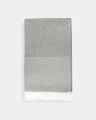Fouta en coton recyclé à personnaliser - Gris