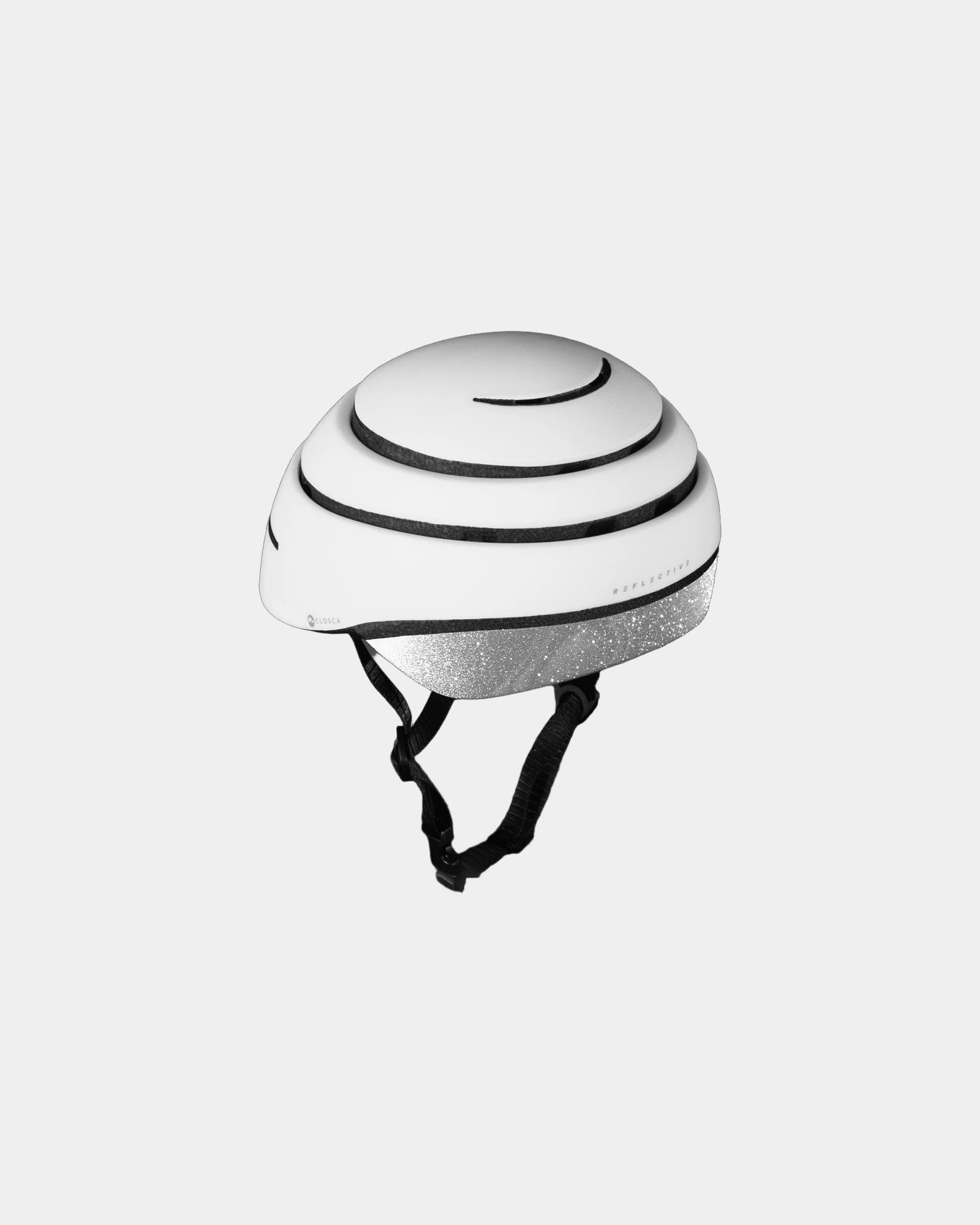 Casque léger Closca Loop Reflective Medium à personnaliser - White Reflective Silver
